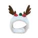 Pet Christmas Hat Xmas Small Cats Dogs White Hat Holiday Decorative Cosplay Costume Accessories Kitten Headwear Cats Headband M