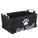 pet toy bin Pet Toy Storage Bin Dog and Cat Accessory Felt Basket Chest Organizer Container