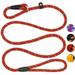 Dog Rope Leash 5 FT Pet Slip Lead Dog Training Leash Standard Adjustable Pet Nylon Leash for Small Medium Dogs 10-80 lb Walking(Red)