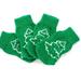Farfi 4Pcs Pet Ankle Socks Christmas Series Pattern Anti-skid Good Elasticity Cartoon Pet Cotton Short Socks for Holiday (Green Xmas Tree M)