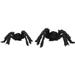 2pcs Artificial Spider Toy Plush Spider Toy Halloween Scary Decoration Party Props Simulation Spider for Halloween