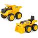 John Deere Dump Truck Toy and Toy Tractor with Loader - Sandbox Toys for Kids - Yellow - Ages 18 Months and Up - 6 Inch - 2 Count