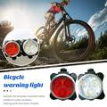 Xinhuadsh 1 Set Red Bicycle Rear Light 4 Modes USB Rechargeable Waterproof Super Bright Mountain Bike Headlight Night Riding Warming LED Lamp Bicycle Accessories
