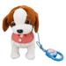 Interactive Plush Toy Electronic Pets Dog Toy Soft Plush Electronic Interactive Toy Walking Barking Singing Repeating Dog Toys Gifts with Remote Control Leash Brown