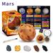 SeekFunning Science Educational Toys for Kids Gemstone Dig Kit Solar System Eight Planet Explore Gems Dig Kit-(M-ars)