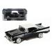 1957 Chevrolet Bel Air Black with White Top 1/24 Diecast Model Car by Motormax