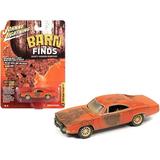 1969 Dodge Charger R/T Orange (Unrestored) Barn Finds 1/64 Diecast Model Car by Johnny Lightning