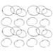 100pcs Loose Leaf Binder Ring Metal Book Rings Round Ring for Calendar DIY