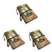 3 PCS Journal Notepad Vintage Sketchbook Spiral Notebooks Blank Kids Travel Child