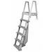 Confer Heavy-Duty Above-Ground Swimming Pool Ladder 46-56 Inches Gray | 6000B