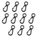 10pcs Plastic Snap Clip Hook Camping Carabiner Buckle Outdoor Tent Accessories Multifunction Snap Hook Camping Equipment