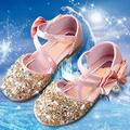 NIUREDLTD Toddler Kids Grils Dress Shoes Children s Girls Crystal Dress Shoes Glitter Princess Sandals Sequin Flat Leather Shoes Children s Princess Shoes Dance Shoes Princess Shoes Pink 30