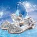 NIUREDLTD Toddler Kids Grils Dress Shoes Children s Girls Crystal Dress Shoes Glitter Princess Sandals Sequin Flat Leather Shoes Children s Princess Shoes Dance Shoes Princess Shoes Silver 21