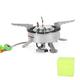 ammoon Stainless Steel Butane Gas Stove Cooker Compact and Lightweight Furnace for Backpackers