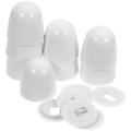 toilet bolt covers 8pcs Toilet Bolt Covers Toilet Bowl Caps Round Toilet Push-on Bolt Caps Supplies