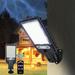 Rewenti Solar Outdoor Lights Motion Sensor Solar Powered Lights IP65 3 Modes With Remote Control Wall Security Lights For Fence Yard Garden Patio Front Home Decor Valentines Day Decorations Savings
