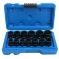 ammoon 13Pcs Nut Bolt Extractor Socket Set Rusted Bolt Removal Tools Durable Steel Construction