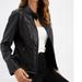 Tejiojio Clearance Jackets Women s Slim Leather Stand Collar Zip Motorcycle Suit Belt Coat Jacket Tops
