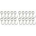 Hanger Rack Stand Storage Wardrobe Stainless Steel Hook Closet Rod Mounting Hooks Keys Clothes Pole Pipeline 20 Pcs