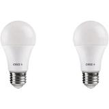 Cree Lighting Exceptional Series A19 Bulb 2700K Dimmable LED Bulb 40W + 460 Lumens Soft White 2 Pack