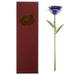 Blooming Lacquered 24K Gold Roses Plated Real Rose Birthday Valentine s Day Anniversary Gift with Souvenir Bag (Dark Blue)