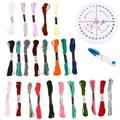 1 Set Bracelet Making Kit Bracelet Maker Looms Embroidery Thread String Beads