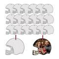 20PCS Sublimation Decoration Blank MDF Personalized Blank Ornaments Helmets Blank for ChristmasDecoration DIY Decoration