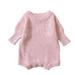 Bjutir Toddler Girls Long Sleeve Colourful Kintted Sweater Romper Bodysuit For Babys Clothes For 9-12 Months