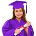 Noarlalf Baby Girls Clothing Boys Girls Preschool Kindergarten Unisex Graduation Gown Set With Graduation Sash Without Cap for Child Size 2-12 Years Purple 21