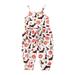 Tosmy Romper Outfits Strap Girl Romper Pumpkin Kids Baby Jumpsuit Cartoon Toddler Girl Romper Jumpsuit Baby Clothes