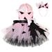 Toddler Kids Girls Roleplay Dog Bones Tulle Dress Princess Outfits 7-8T