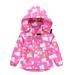 Toddler Boys Autumn Winter Baby Grils Outdoor Zipper Hooded Windproof Clothes Coat