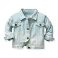 Kids Baby Girls Autumn Winter Cotton Long Sleeve Jeans Clothes Jacket Coat