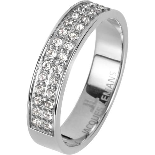 Jacques Lemans - Damenring Edelstahl Ringe 1 ct