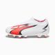 PUMA Ultra Match Ll FG/AG Youth Football Boots, White/Black/Fire Orchid, size 10.5