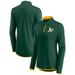 Women's Fanatics Branded Green Oakland Athletics Corner Quarter-Zip Top