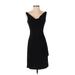 White House Black Market Casual Dress - Sheath: Black Solid Dresses - Women's Size 00