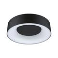 LED Deckenleuchte PAULMANN "Selection Bathroom Casca IP44 1x16W Schwarz 230V Metall/Kunststoff" Lampen Gr. 1 flammig, Ø 30,0 cm Höhe: 7,1 cm, schwarz LED Deckenlampen