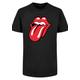 T-Shirt F4NT4STIC "The Rolling Stones Classic Tongue" Gr. 146/152, schwarz Mädchen Shirts T-Shirts