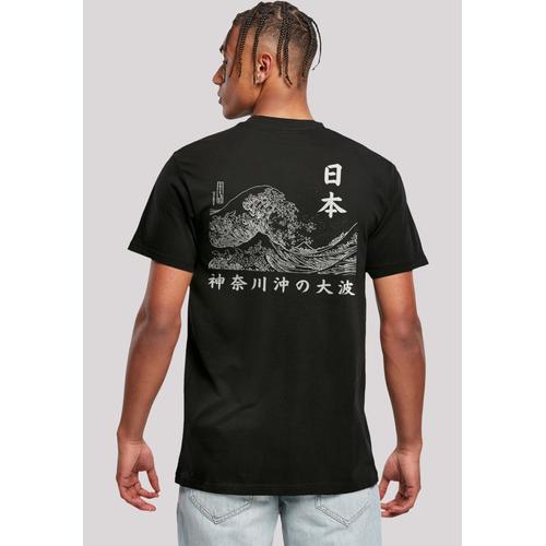 „T-Shirt F4NT4STIC „“Kanagawa Welle – Golden Gai““ Gr. S, schwarz Herren Shirts T-Shirts Print“