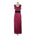 Apt. 9 Casual Dress - Maxi: Pink Dresses - Women's Size Large Petite