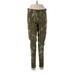 Sonoma Goods for Life Leggings: Green Print Bottoms - Women's Size Large