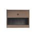 Home Decor Glass Nightstand Wood/Glass in Brown | 17.8 H x 19.77 W x 16.22 D in | Wayfair DAGEW160969415