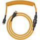 Glorious Gaming Premium Coiled Keyboard Cable - Vergoldetes USB-A (PC) auf USB-C (Tastatur), Schutz vor Kabelsalat, doppelt geflochtene Ummantelung, 5-poliger Aviator-Stecker - Glorious Gold