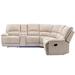 Multi Color Reclining Sectional - Latitude Run® Belora 3 - Piece Upholstered Sectional Velvet | 38.9 H x 94.8 W x 83.4 D in | Wayfair