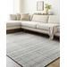 Nissa 3'6" x 5'6" Cottage Wool Light Silver/Slate Blue/Sterling Gray/Metallic Silver/Sage Area Rug - Hauteloom