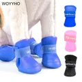 Scarpe da pioggia per cani da compagnia scarpe da compagnia impermeabili scarpe da cane in Silicone