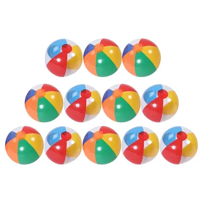 12 PCS bambini palline in PVC giocattoli per bambini gonfiabili 6 colori palline giocattoli per