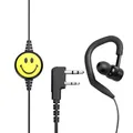 Auricolare Walkie-Talkie a 2 Pin cablato auricolare radioamatoriale bidirezionale per Baofeng BF-888S UV5R Walkie Talkie viso sorridente Earwea