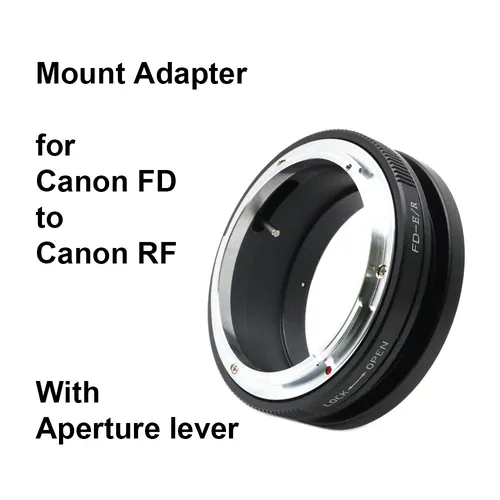FD-RF per obiettivo Canon FD SLR per anello adattatore per montaggio su fotocamera Canon RF FD-EOSR EOS RF per Canon R3 R5 R6 R7 R10 R RP ecc.